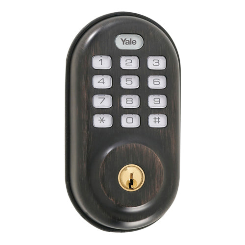 Yale Z-Wave Push Deadbolt Bronze