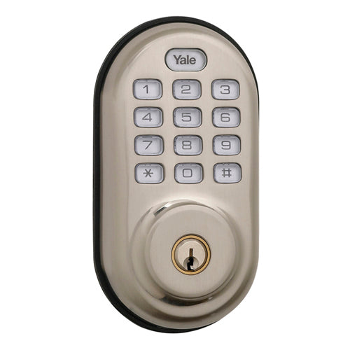 Yale Z-Wave Push Deadbolt Satin Nickel